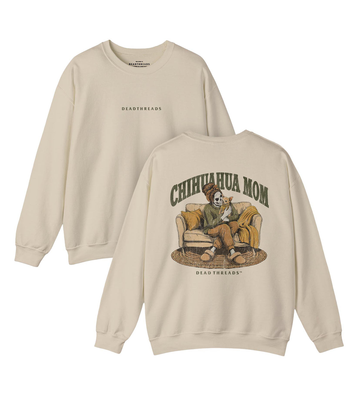 CHIHUAHUA MOM - “DT ESSENTIAL" CREWNECK SWEATSHIRT