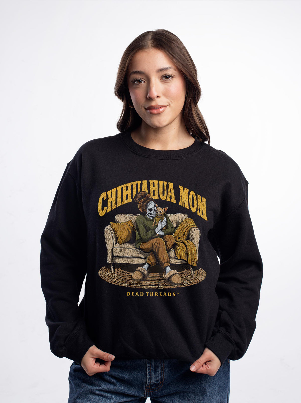 CHIHUAHUA MOM - CREWNECK SWEATSHIRT