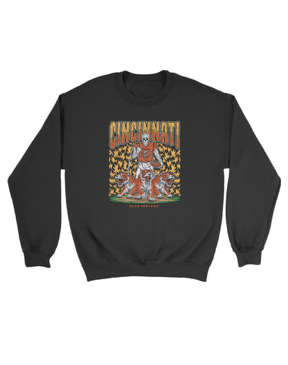 CINCINNATI FOOTBALL v1 KIDS CREWNECK SWEATSHIRT