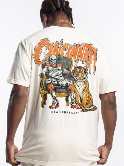 CINCINNATI FOOTBALL v2 - “3 SKULL” PREMIUM T-SHIRT