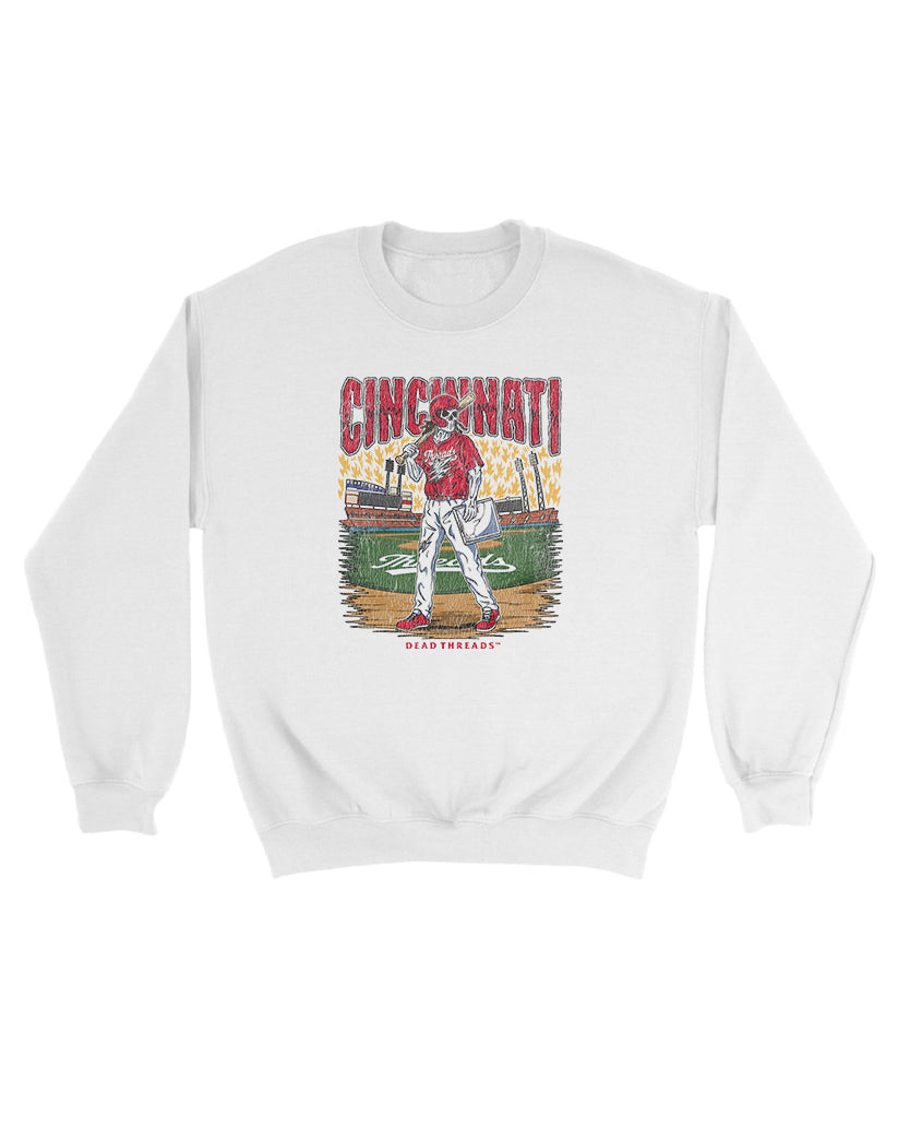 CINCINNATI BASEBALL KIDS CREWNECK SWEATSHIRT