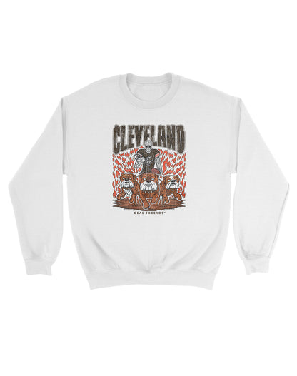 CLEVELAND FOOTBALL v1 KIDS CREWNECK SWEATSHIRT