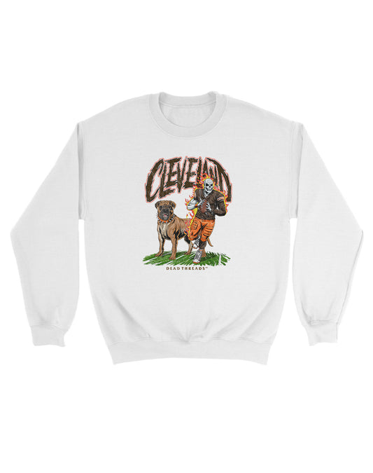 CLEVELAND FOOTBALL v2 KIDS CREWNECK SWEATSHIRT