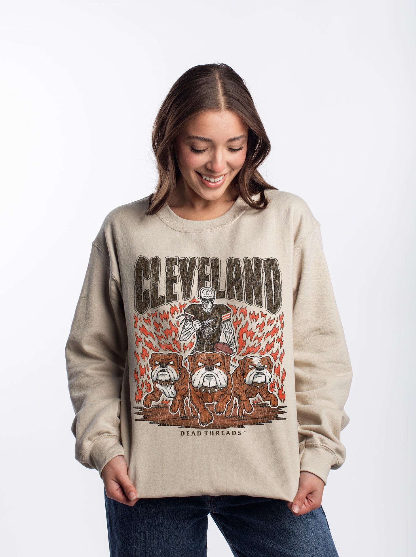 CLEVELAND FOOTBALL CREWNECK SWEATSHIRT