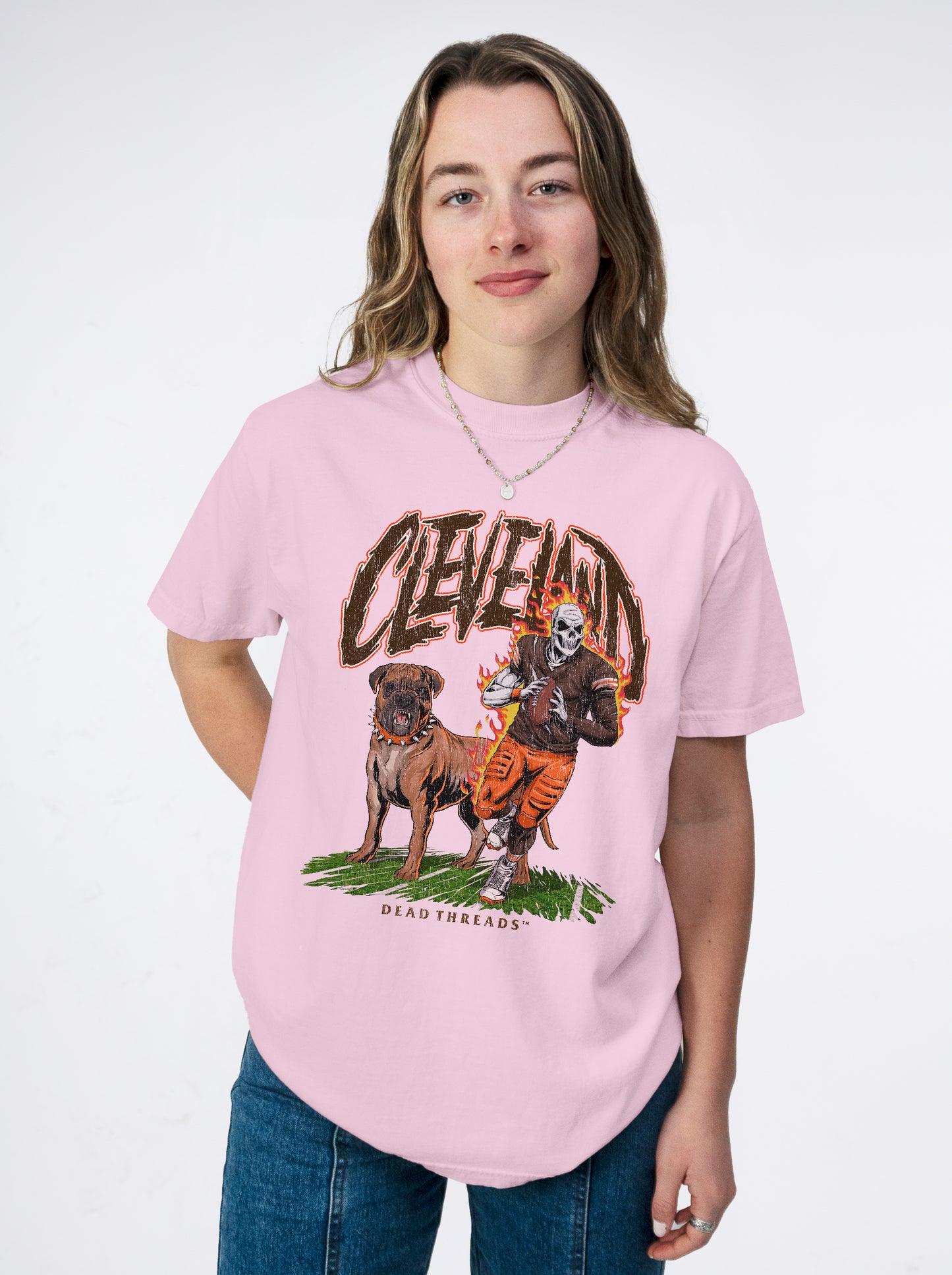 CLEVELAND FOOTBALL v2 - PINK