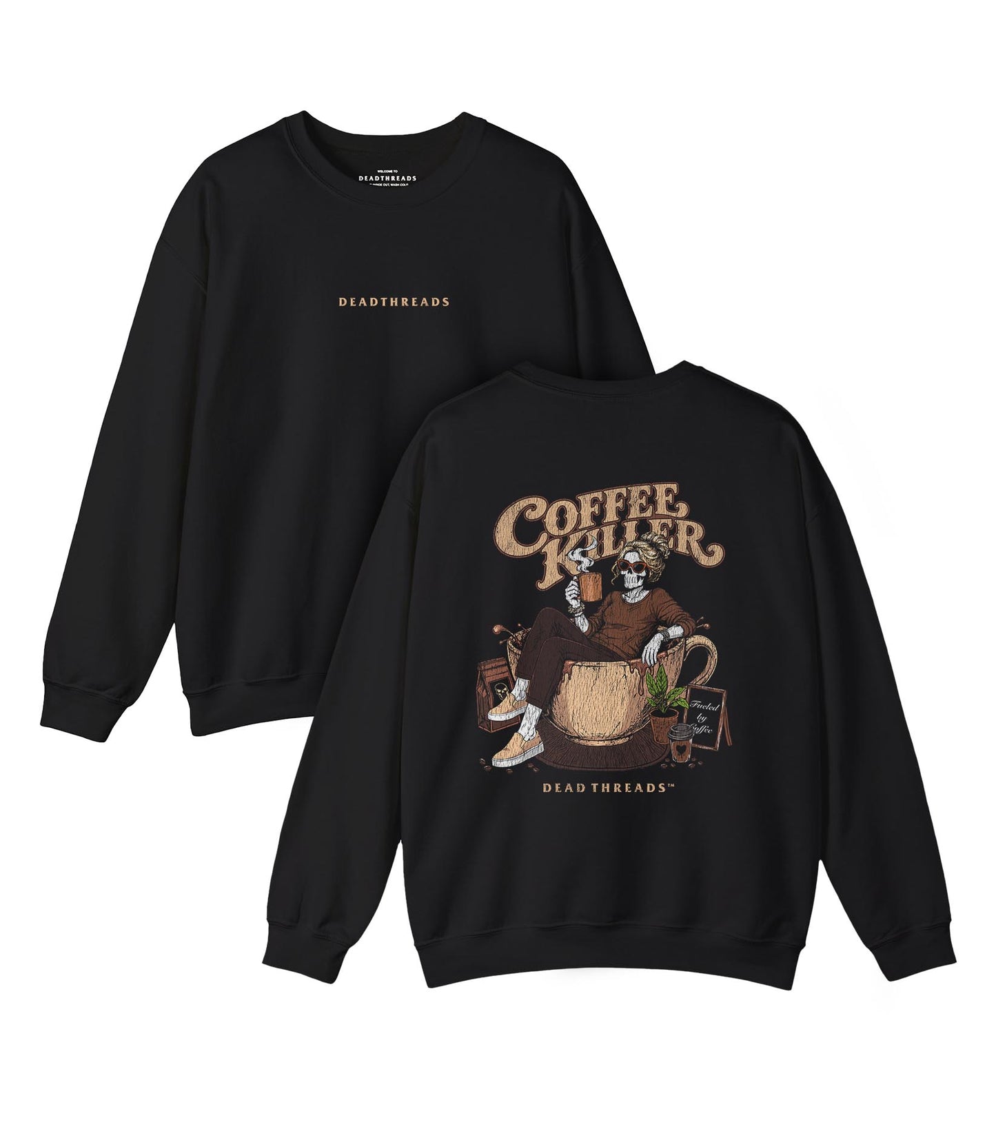 COFFEE KILLER - “DT ESSENTIAL" CREWNECK SWEATSHIRT