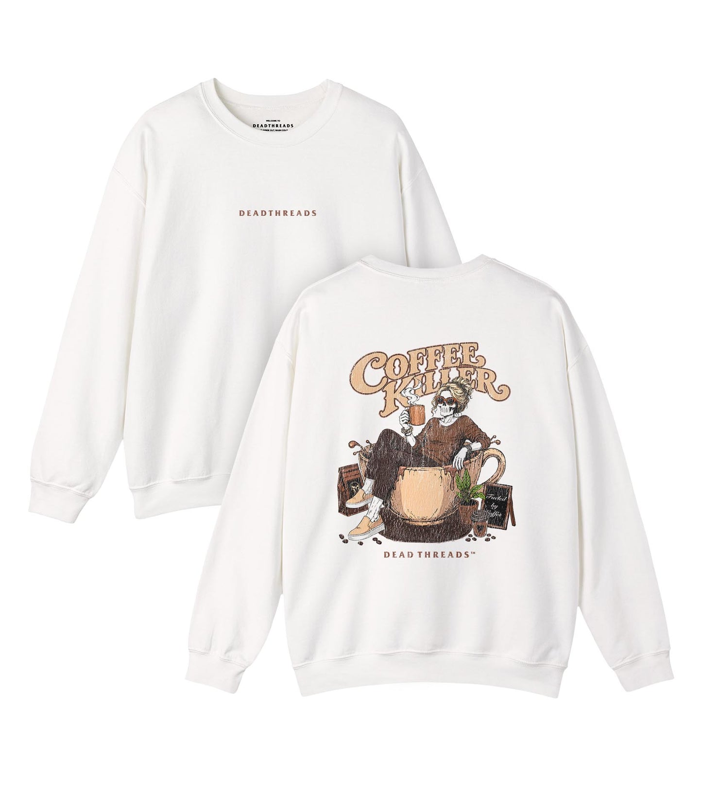 COFFEE KILLER - “DT ESSENTIAL" CREWNECK SWEATSHIRT