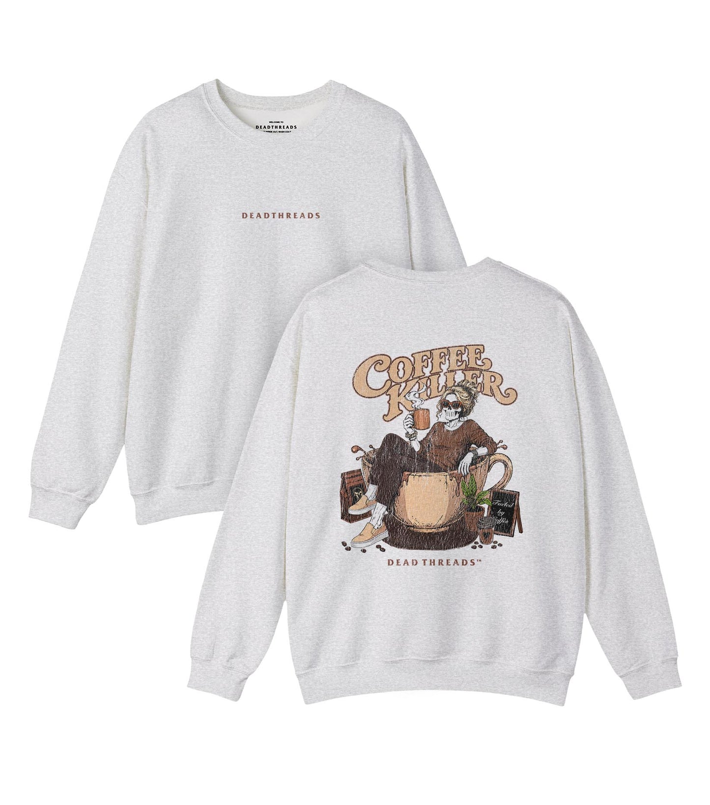 COFFEE KILLER - “DT ESSENTIAL" CREWNECK SWEATSHIRT