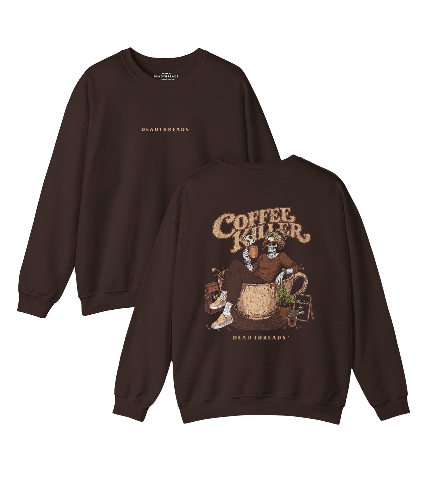 COFFEE KILLER - “DT ESSENTIAL" CREWNECK SWEATSHIRT