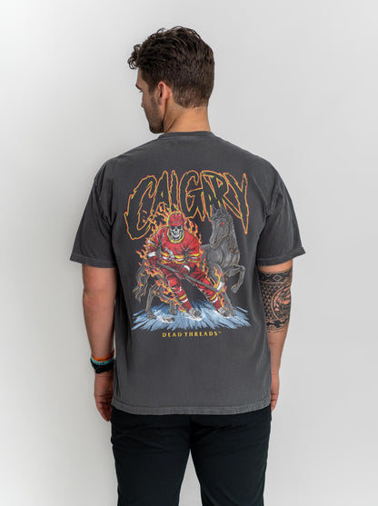 CALGARY HOCKEY - “3 SKULL” PREMIUM T-SHIRT