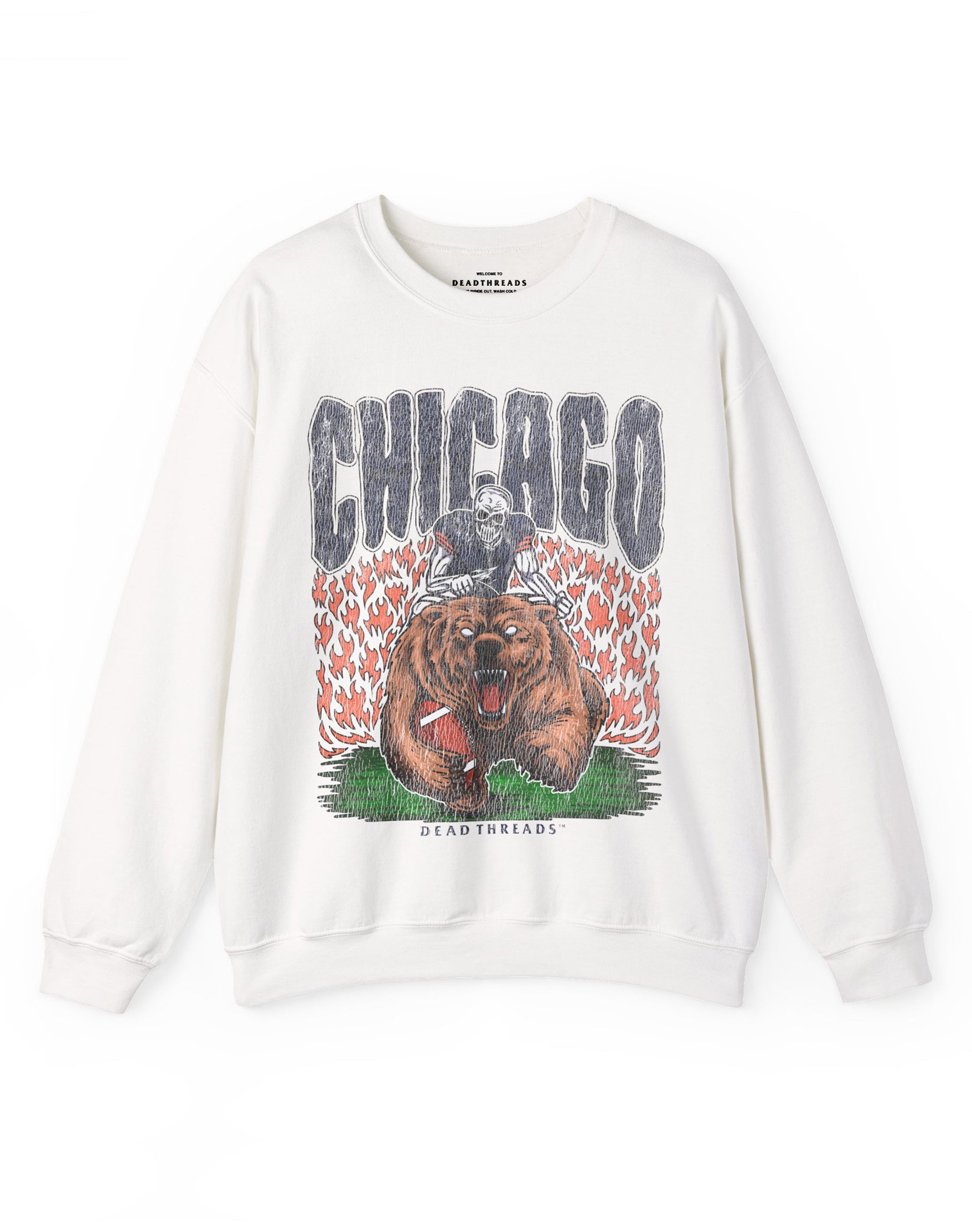 CHICAGO FOOTBALL WESTERN CREWNECK SWEATSHIRT - DEAD THREADS – Dead