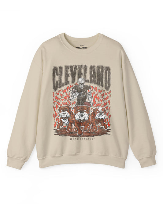 CLEVELAND FOOTBALL v1 CREWNECK SWEATSHIRT