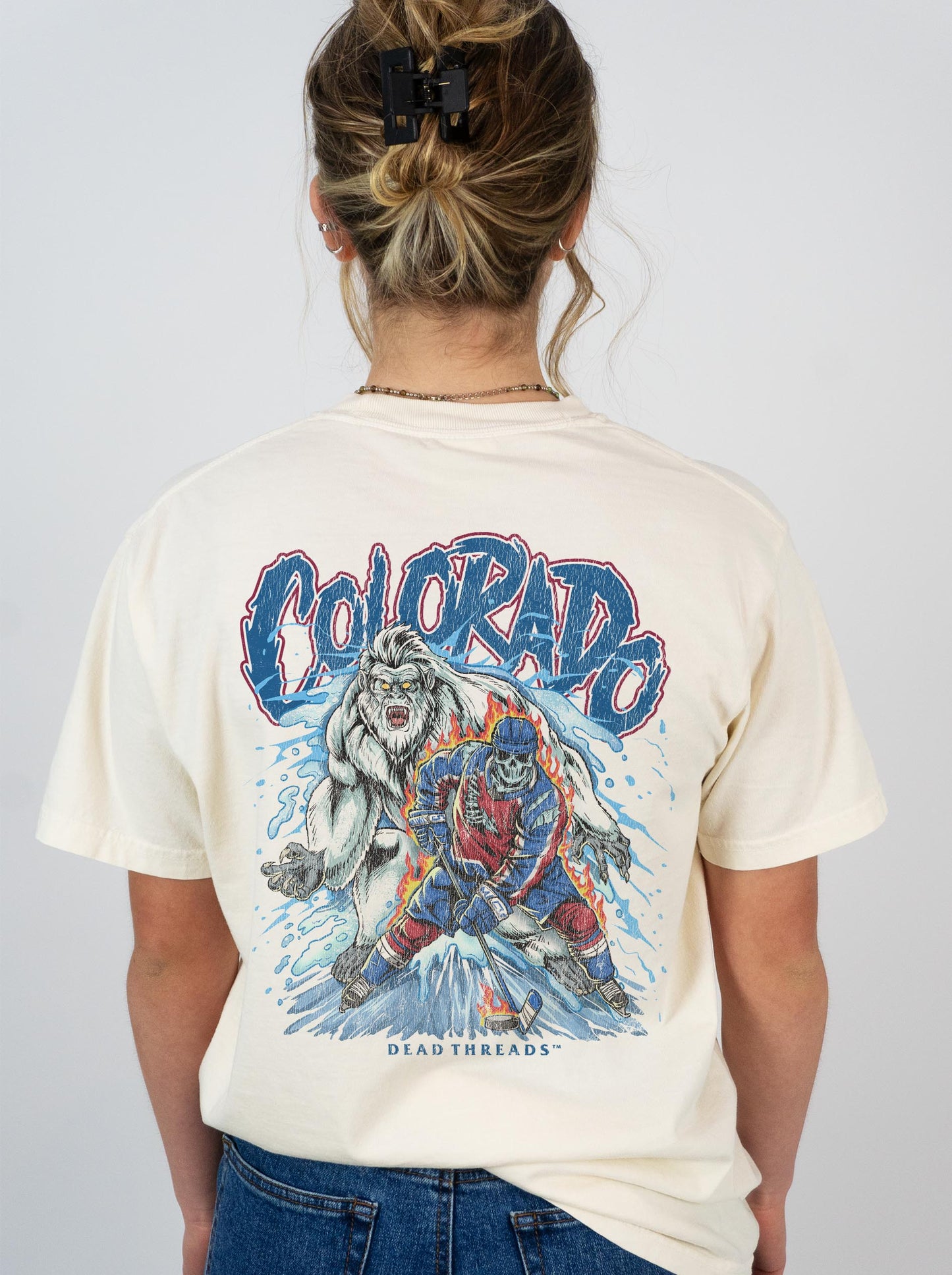 COLORADO HOCKEY - “3 SKULL” PREMIUM T-SHIRT