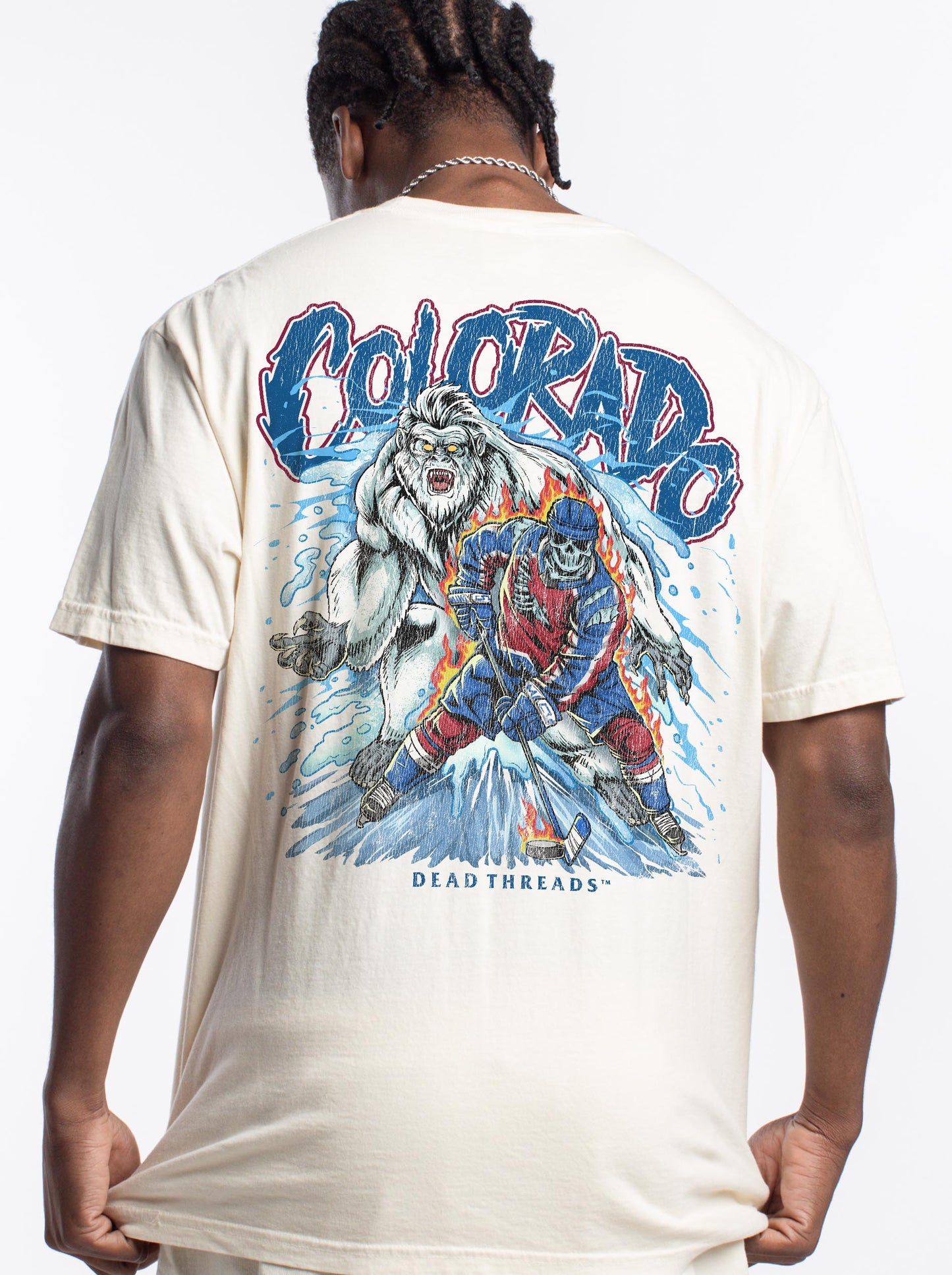 COLORADO HOCKEY - “3 SKULL” PREMIUM T-SHIRT