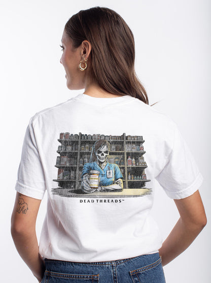 CRYPTS & SCRIPTS (PHARMACY TECH, FEMALE) - “DT ESSENTIAL" PREMIUM T-SHIRT