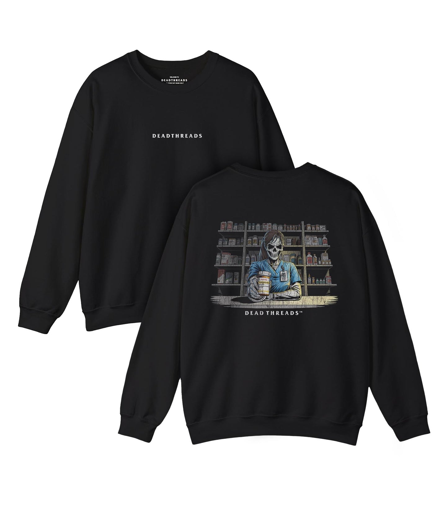 CRYPTS & SCRIPTS (PHARMACY TECH, FEMALE) - “DT ESSENTIAL" CREWNECK SWEATSHIRT