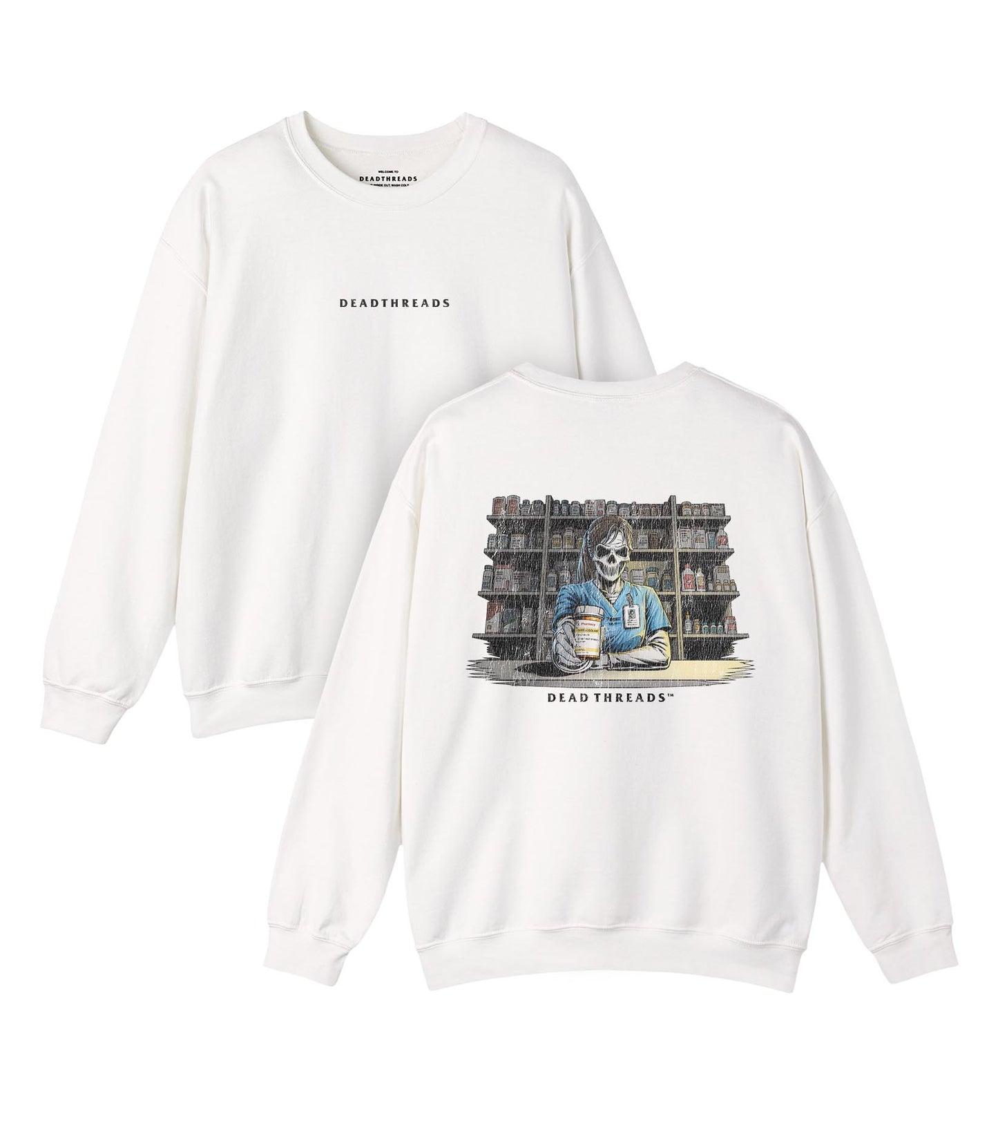 CRYPTS & SCRIPTS (PHARMACY TECH, FEMALE) - “DT ESSENTIAL" CREWNECK SWEATSHIRT