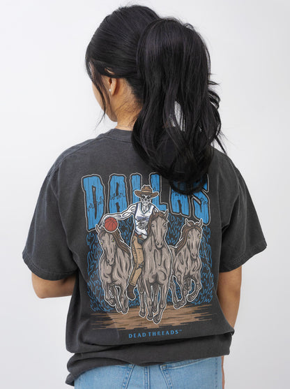 DALLAS BASKETBALL - “3 SKULL” PREMIUM T-SHIRT