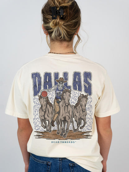 DALLAS BASKETBALL - “3 SKULL” PREMIUM T-SHIRT