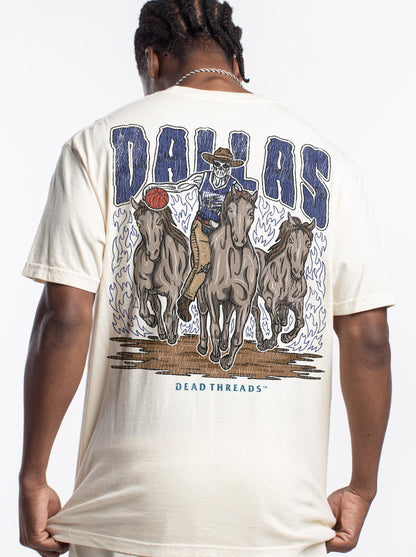 DALLAS BASKETBALL - “3 SKULL” PREMIUM T-SHIRT