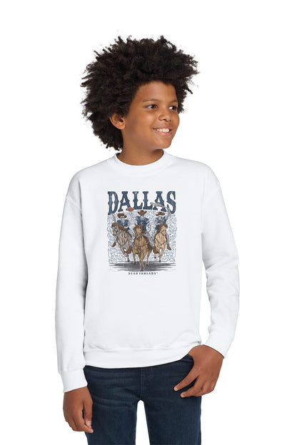 DALLAS FOOTBALL v1 KIDS CREWNECK SWEATSHIRT