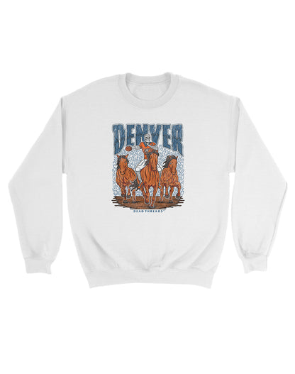 DENVER FOOTBALL v1 KIDS CREWNECK SWEATSHIRT
