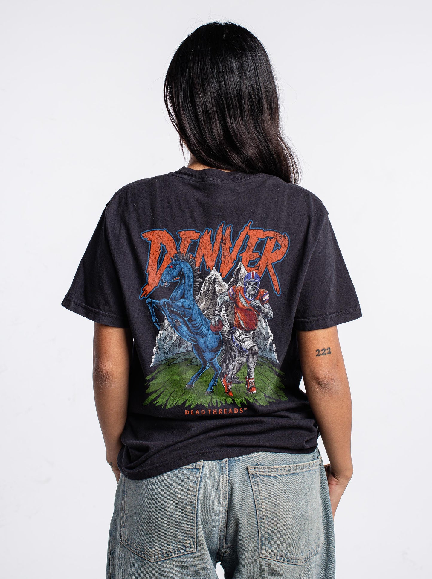 DENVER FOOTBALL v2 - “3 SKULL” PREMIUM T-SHIRT
