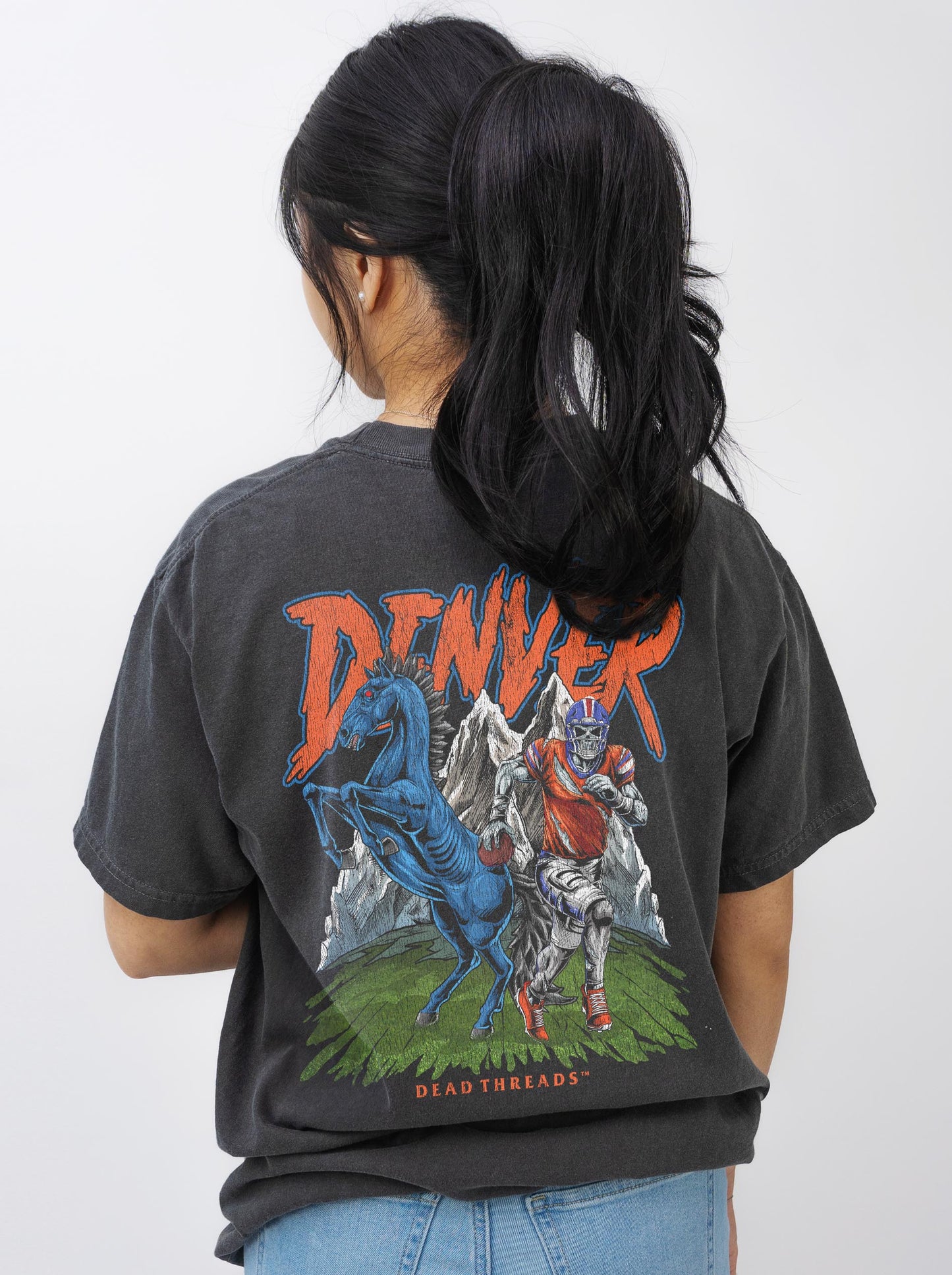 DENVER FOOTBALL v2 - “3 SKULL” PREMIUM T-SHIRT