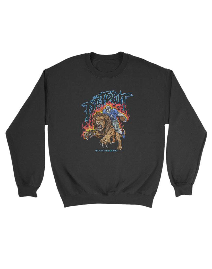 DETROIT FOOTBALL v2 KIDS CREWNECK SWEATSHIRT