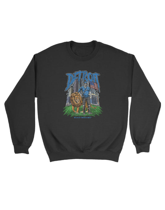DETROIT FOOTBALL v3 KIDS CREWNECK SWEATSHIRT