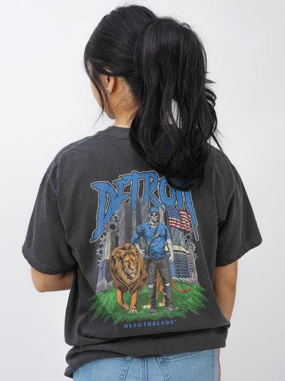 DETROIT FOOTBALL v3 - “3 SKULL” PREMIUM T-SHIRT
