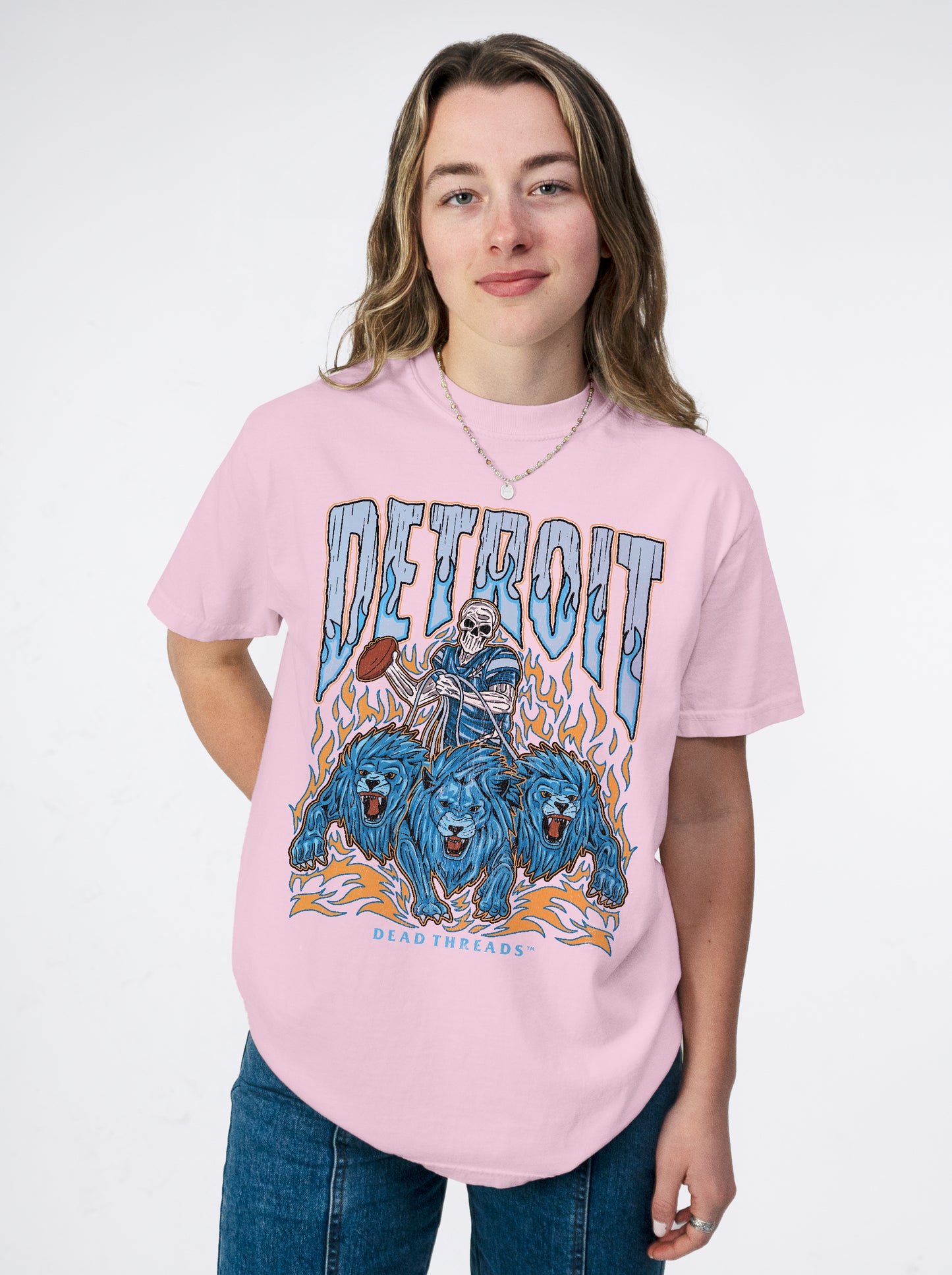 DETROIT FOOTBALL v1 - PINK