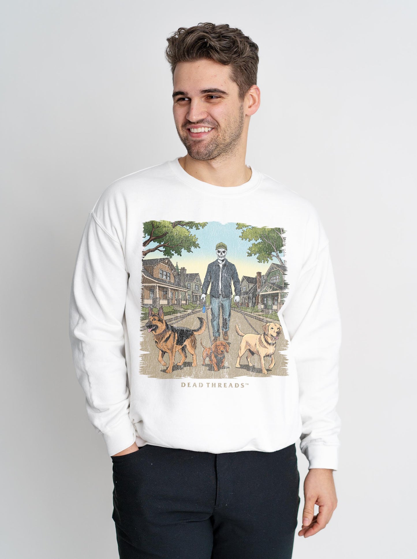 DOG WALKER (MALE) - CREWNECK SWEATSHIRT