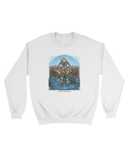 DUCK HUNTIN’ BLACK LAB KIDS CREWNECK SWEATSHIRT