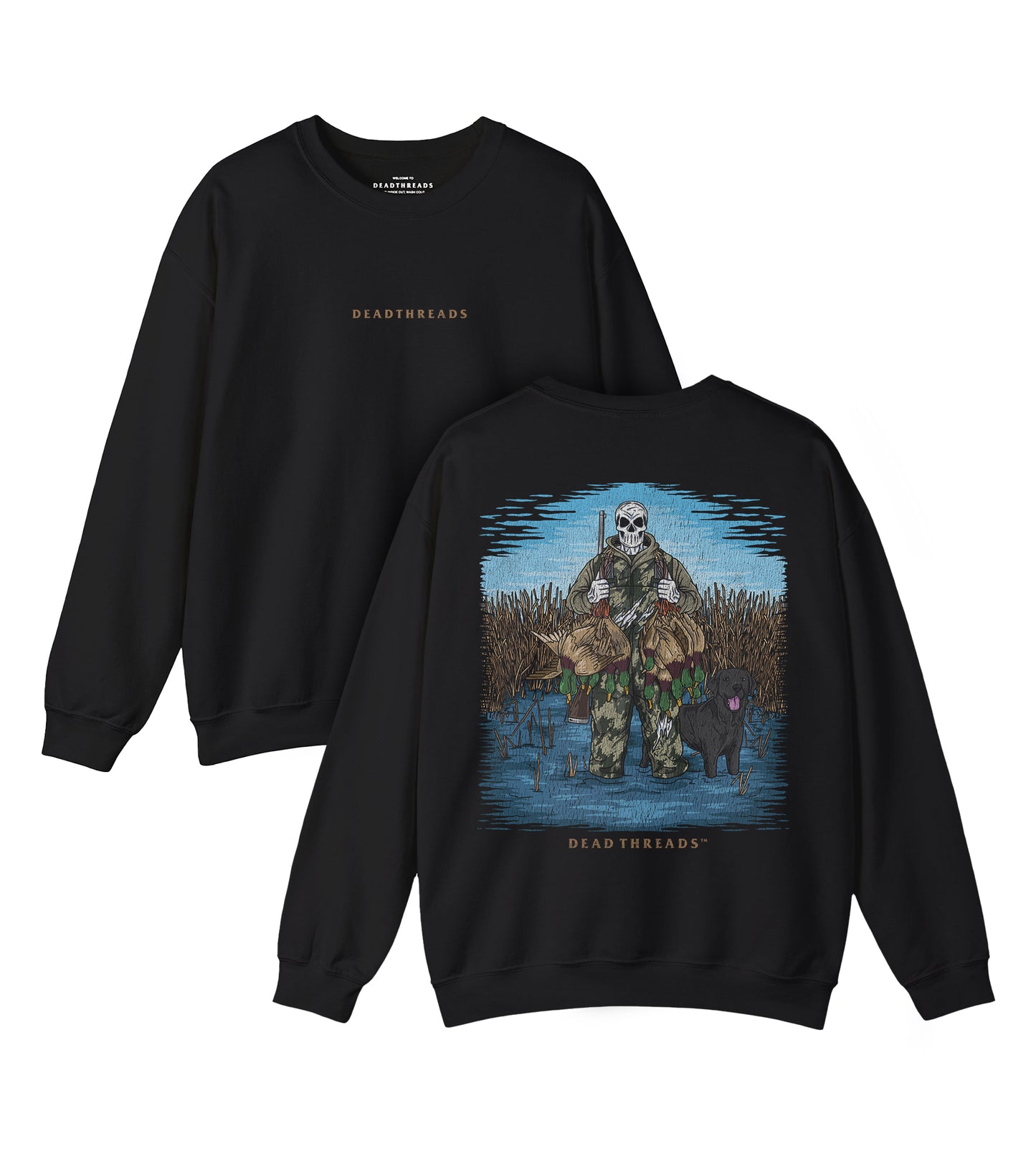 DUCK HUNTIN’ BLACK LAB - “DT ESSENTIAL" CREWNECK SWEATSHIRT