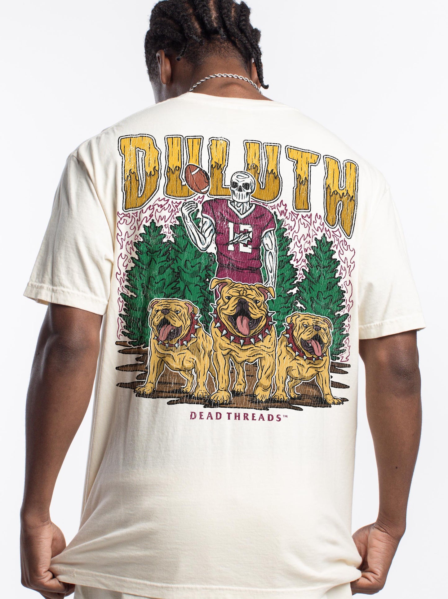 DULUTH FOOTBALL - “3 SKULL” PREMIUM T-SHIRT