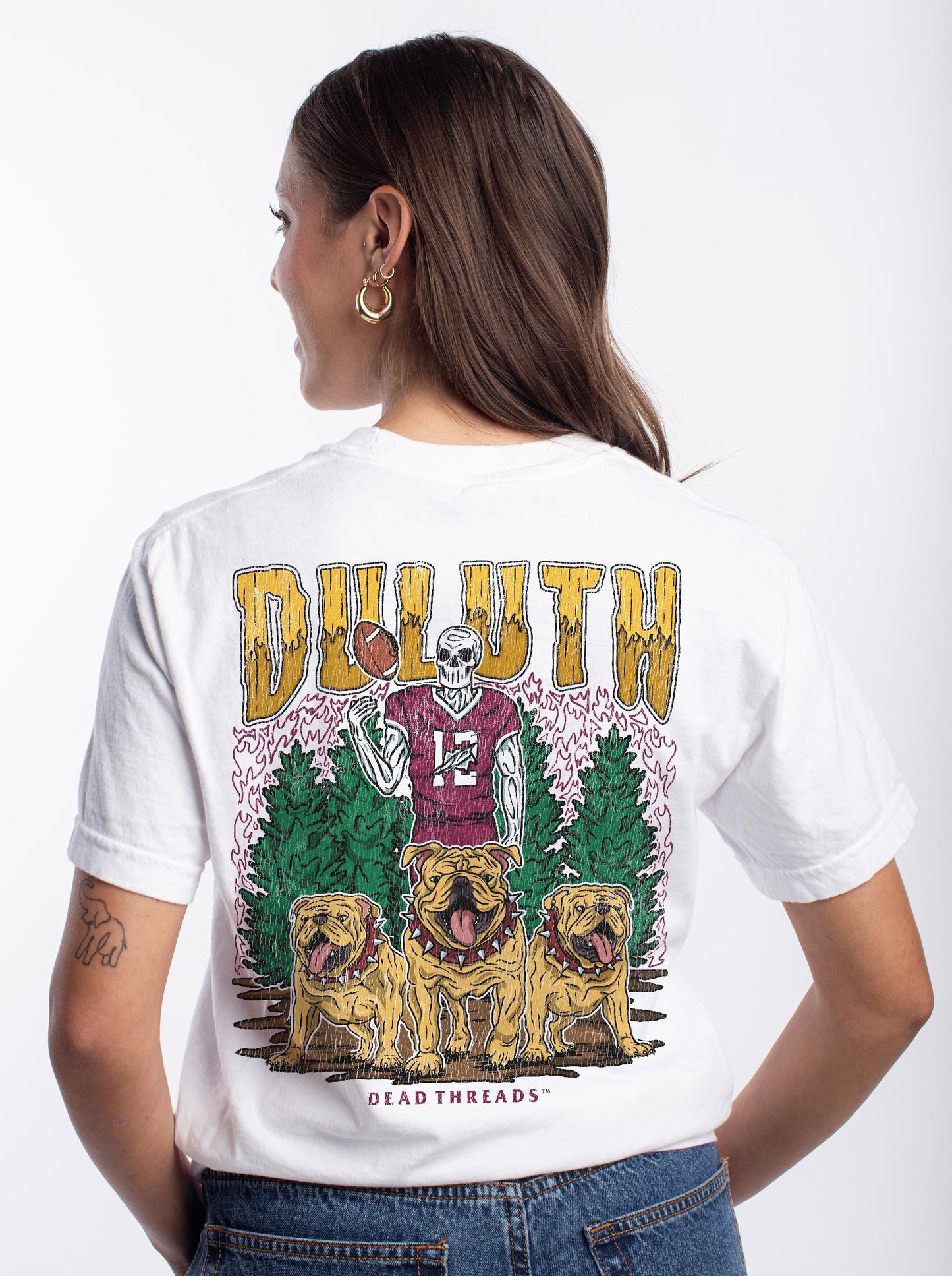 DULUTH FOOTBALL - “3 SKULL” PREMIUM T-SHIRT