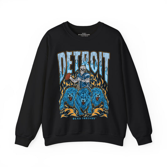 DETROIT FOOTBALL v1 CREWNECK SWEATSHIRT