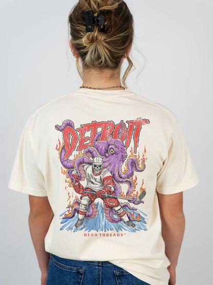 DETROIT HOCKEY - “3 SKULL” PREMIUM T-SHIRT