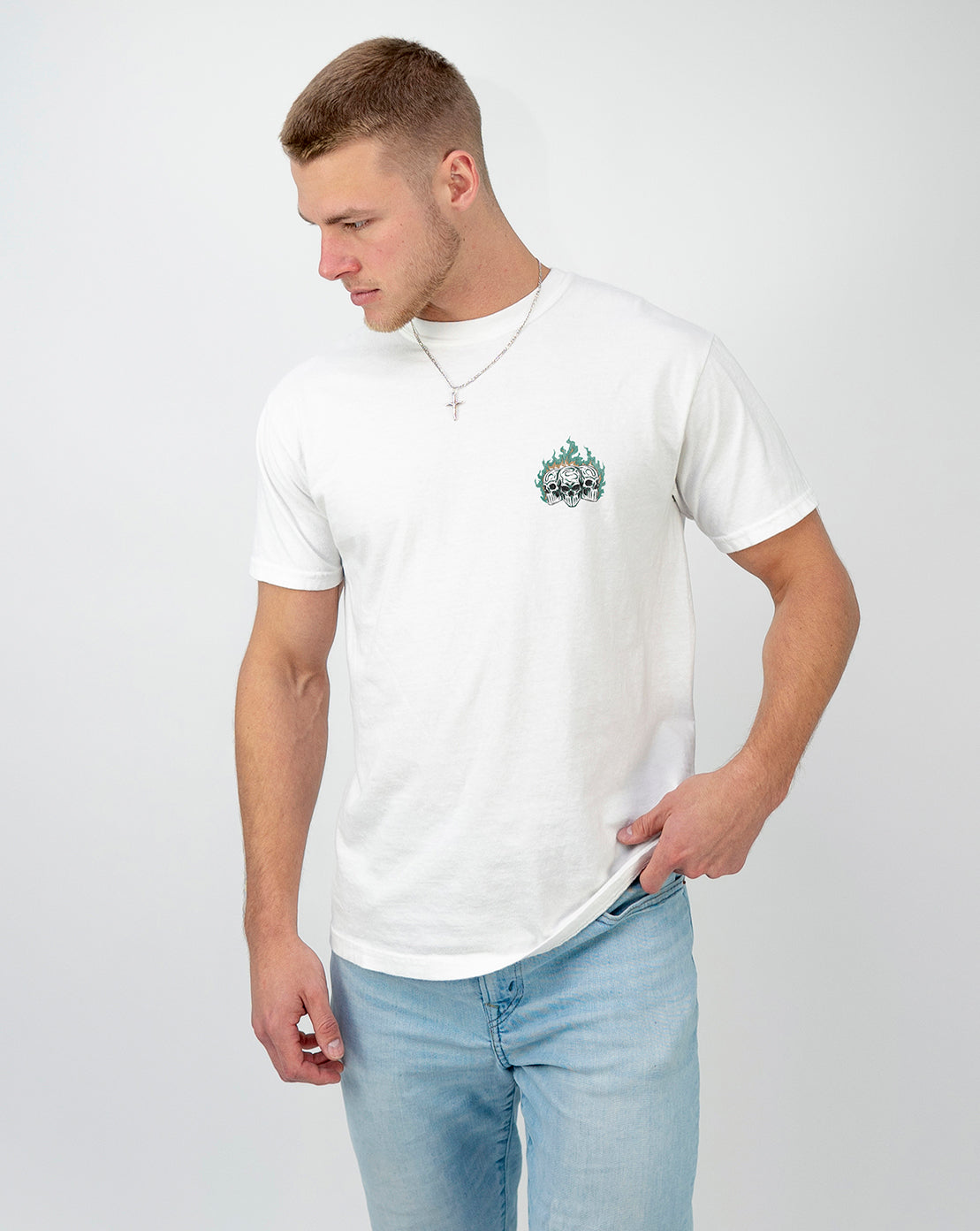 EAST LANSING v1 - “3 SKULL” PREMIUM T-SHIRT