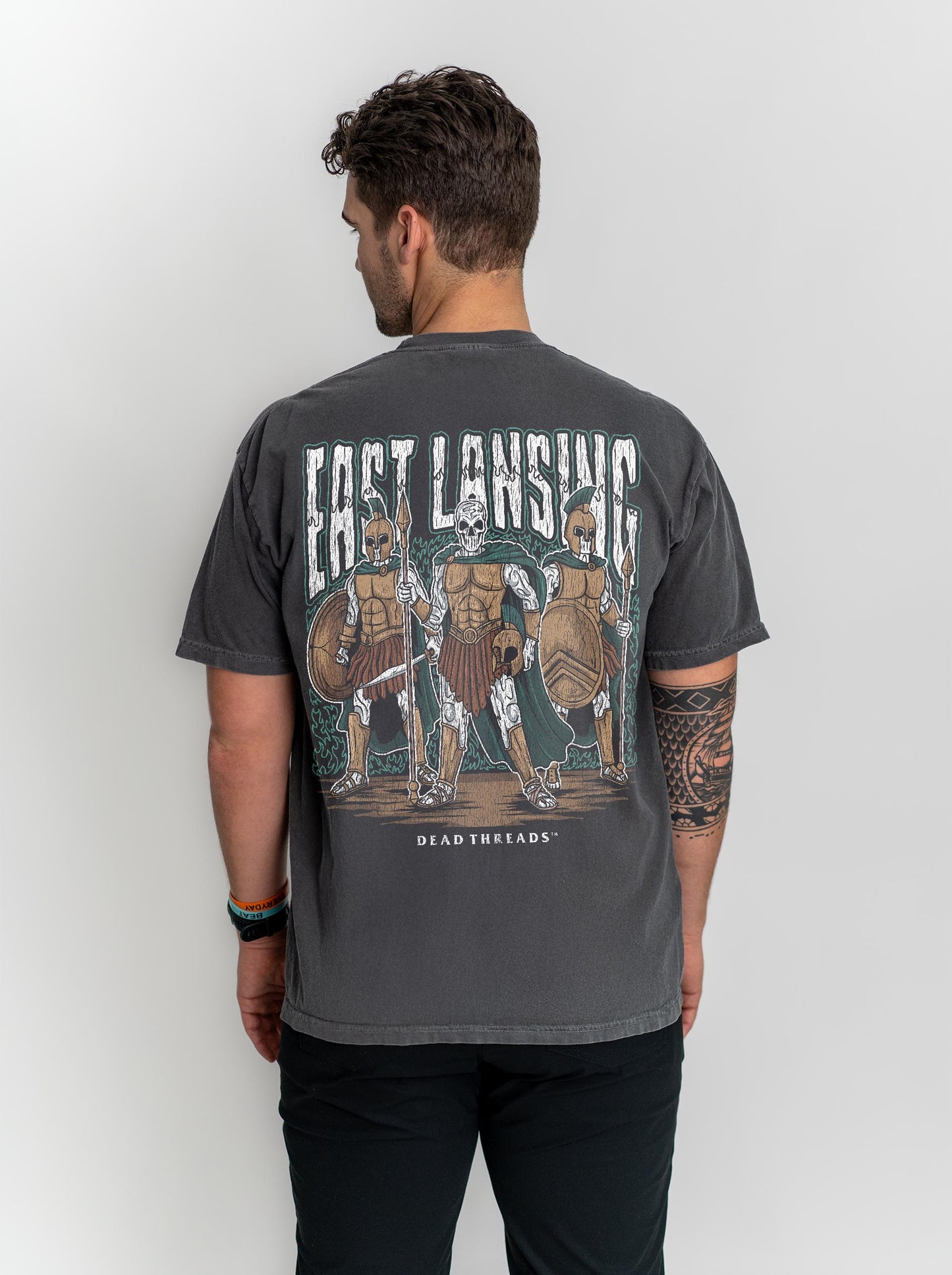 EAST LANSING v1 - “3 SKULL” PREMIUM T-SHIRT