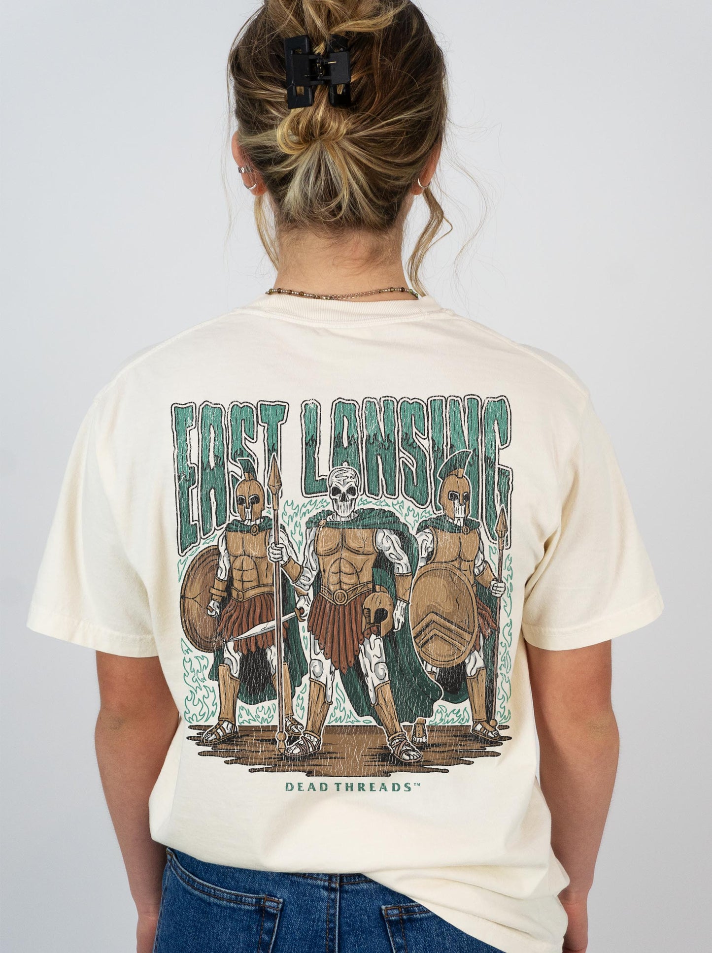 EAST LANSING v1 - “3 SKULL” PREMIUM T-SHIRT