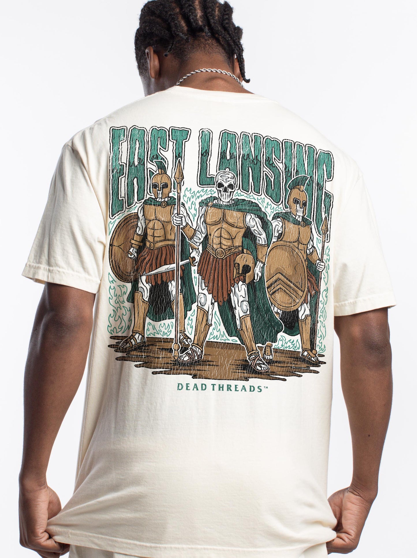 EAST LANSING v1 - “3 SKULL” PREMIUM T-SHIRT