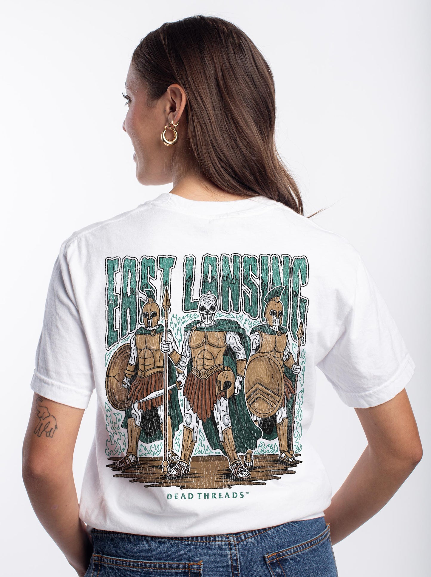 EAST LANSING v1 - “3 SKULL” PREMIUM T-SHIRT