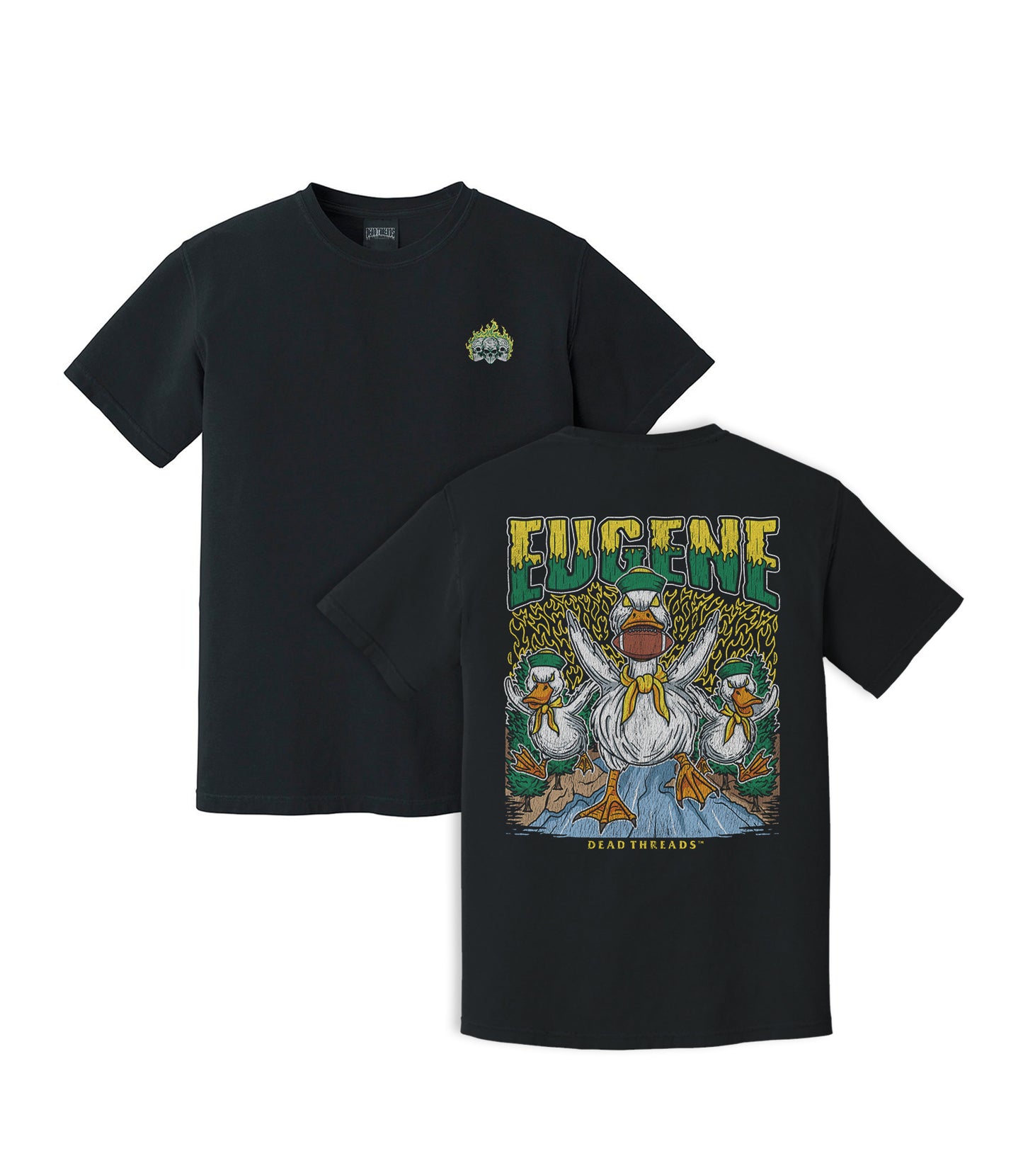 EUGENE FOOTBALL - “3 SKULL” PREMIUM T-SHIRT