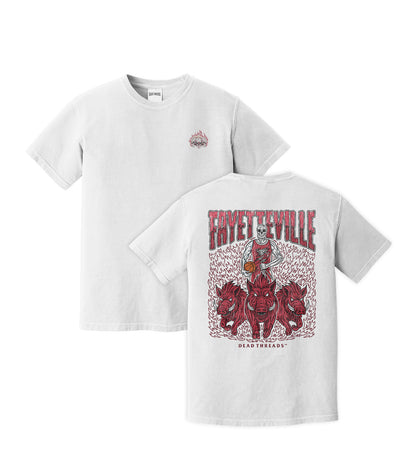 FAYETTEVILLE BASKETBALL - “3 SKULL” PREMIUM T-SHIRT