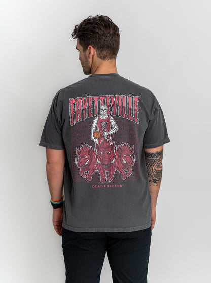 FAYETTEVILLE BASKETBALL - “3 SKULL” PREMIUM T-SHIRT