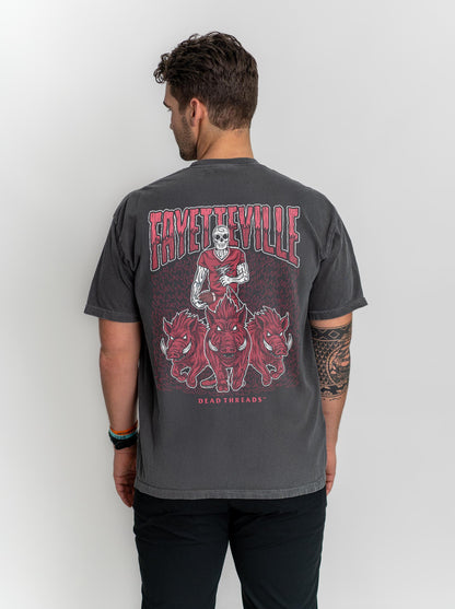 FAYETTEVILLE FOOTBALL - “3 SKULL” PREMIUM T-SHIRT