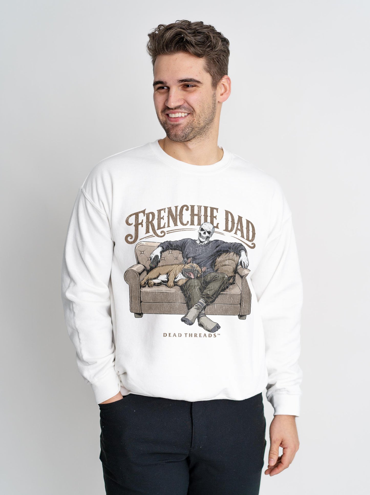 FRENCHIE DAD - CREWNECK SWEATSHIRT