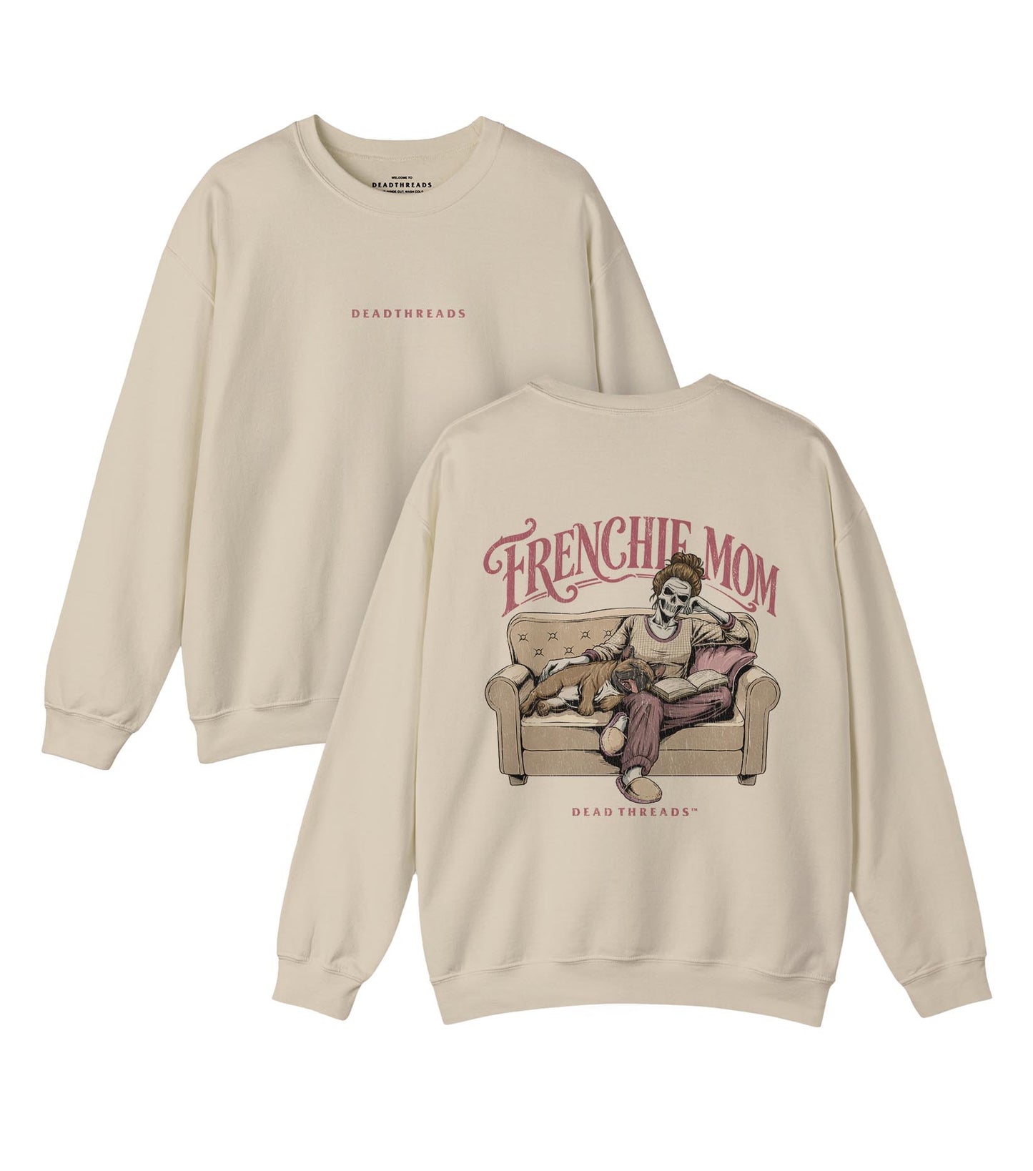 FRENCHIE MOM - “DT ESSENTIAL" CREWNECK SWEATSHIRT